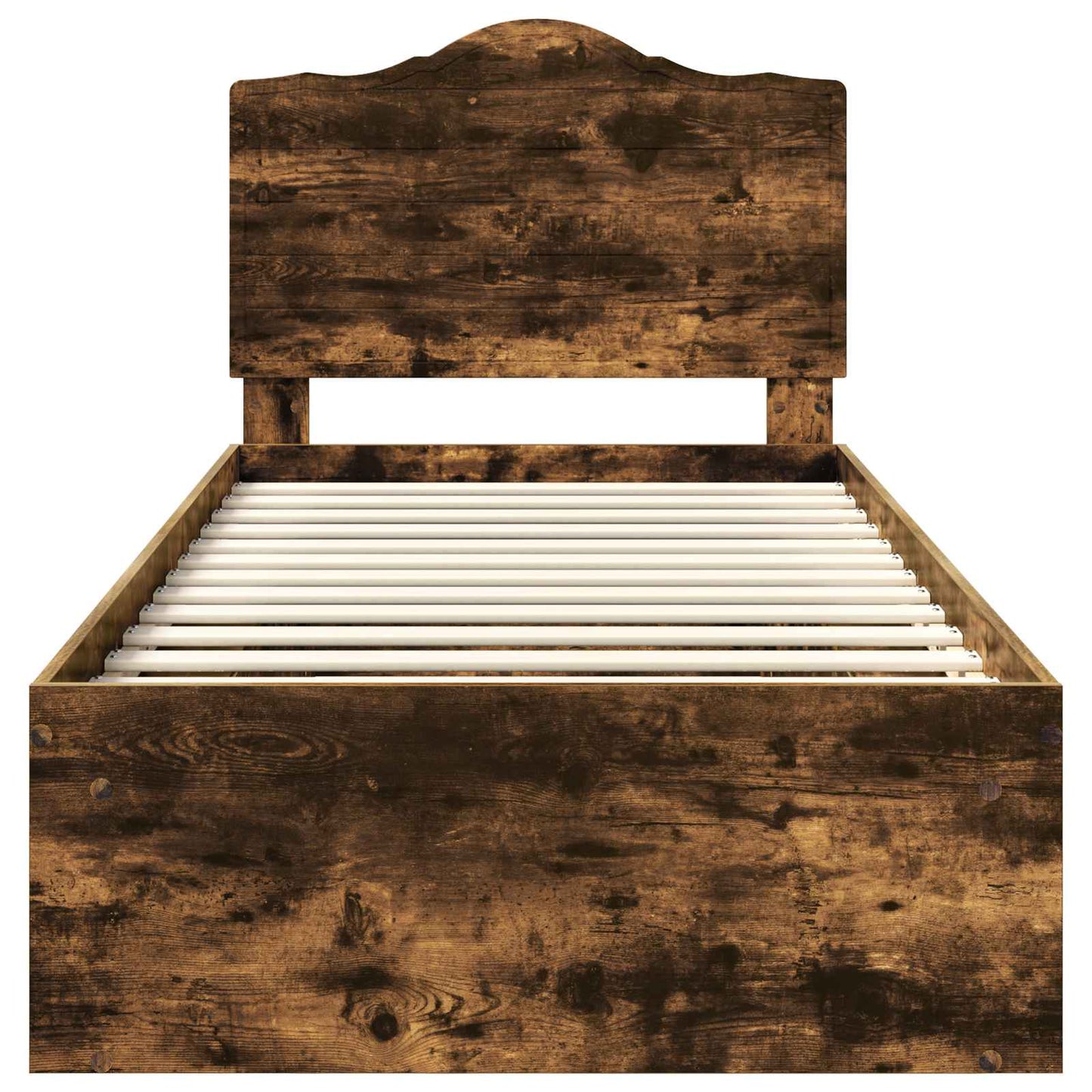Struttura del letto Rovere fumé 90 x 200 cm Pino massello | homemem39