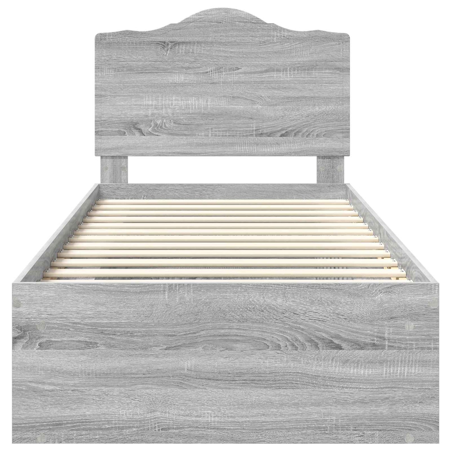 Struttura del letto Grigio Sonoma 90 x 200 cm Pino massello | homemem39