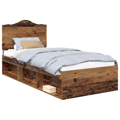 Struttura del letto Legno vecchio 90 x 200 cm Pino massello | homemem39