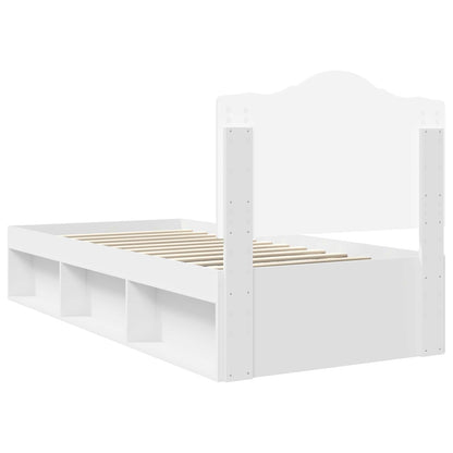 Struttura del letto Bianco 90 x 190 cm Pino massello | homemem39