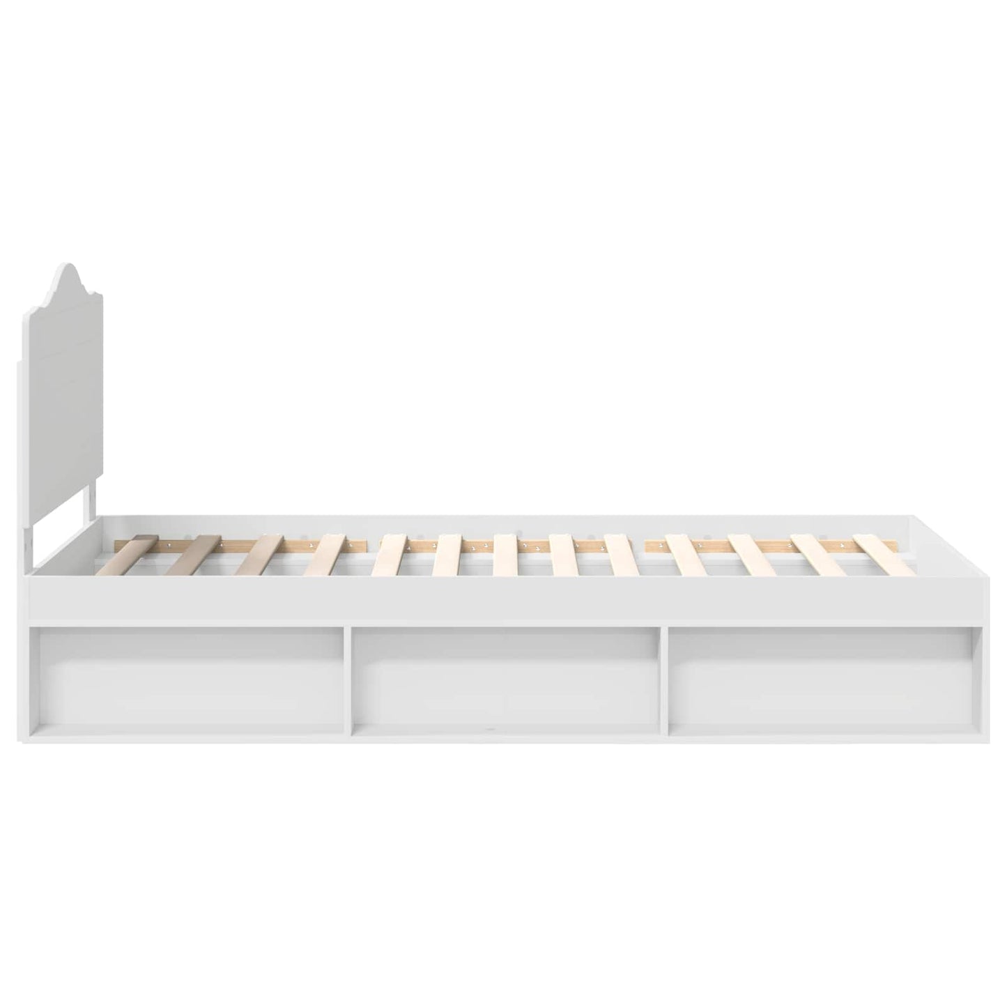 Struttura del letto Bianco 90 x 190 cm Pino massello | homemem39