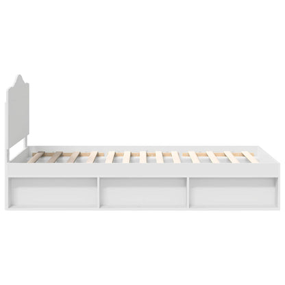Struttura del letto Bianco 90 x 190 cm Pino massello | homemem39