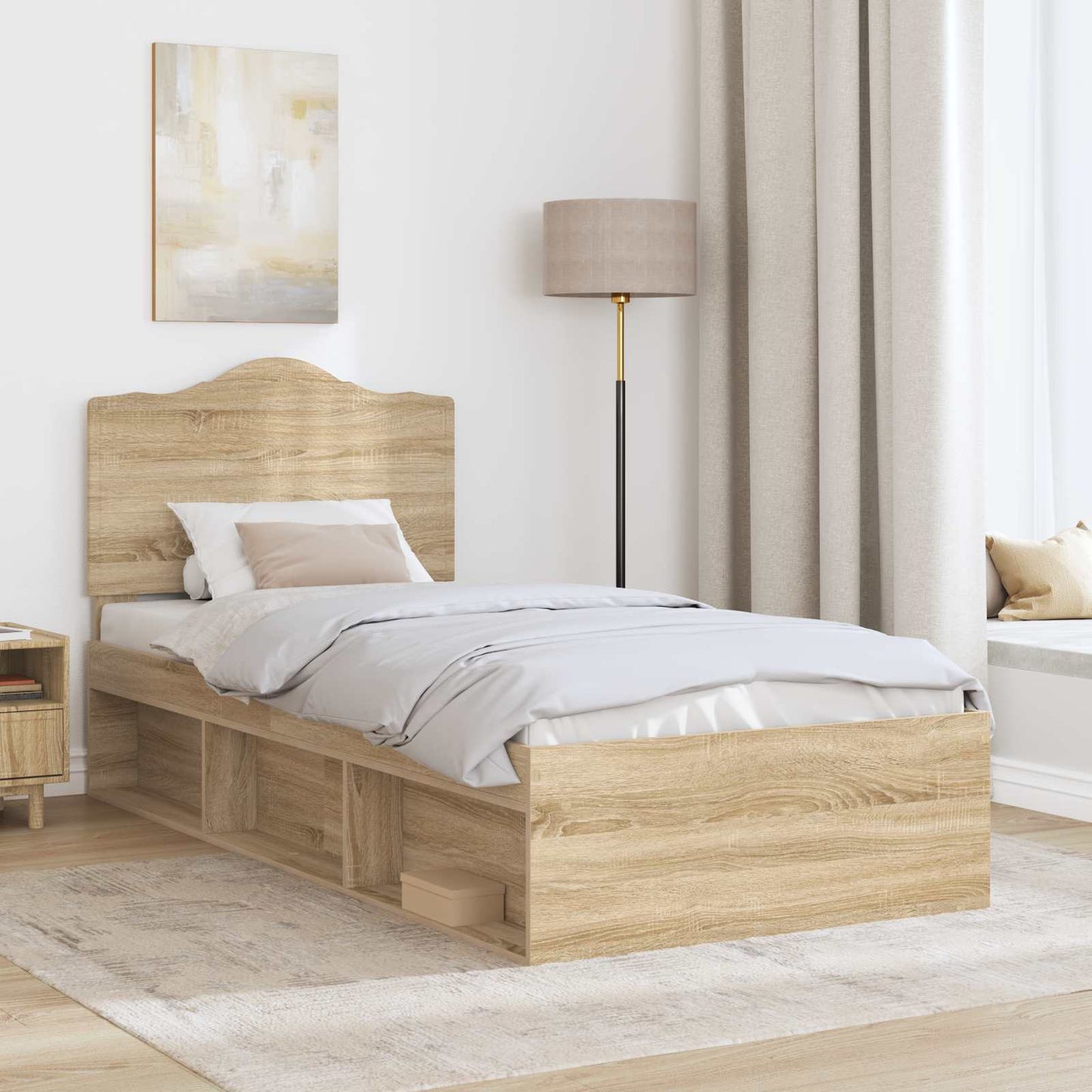 Struttura del letto Sonoma 90 x 190 cm Pino massello | homemem39