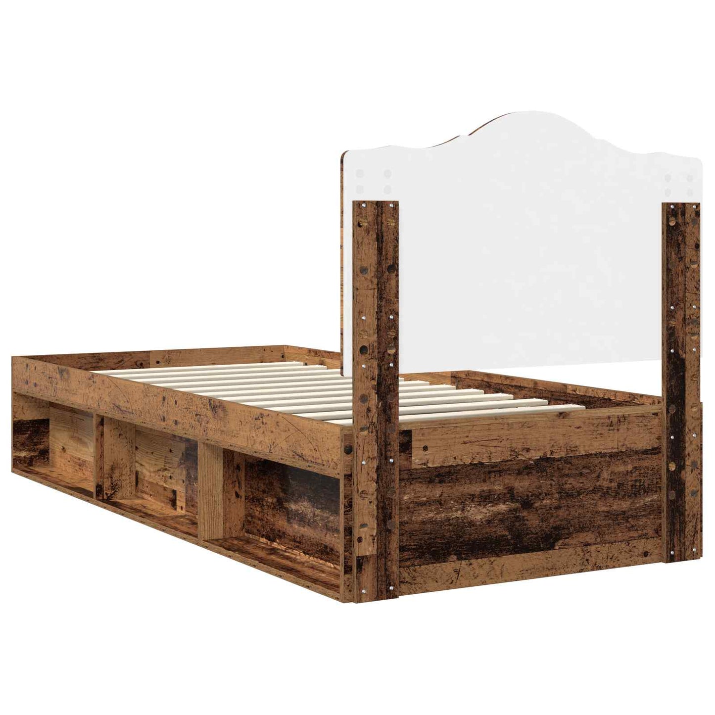 Struttura del letto Legno vecchio 90 x 190 cm Pino massello | homemem39