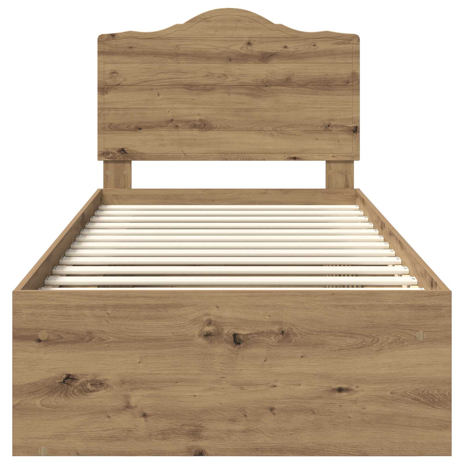Struttura del letto con testiera Rovere Artigianale 90 x 190 cm | homemem39