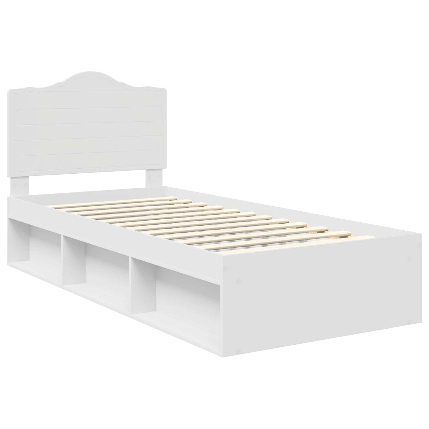 Struttura del letto Bianco 75 x 190 cm Pino massello | homemem39