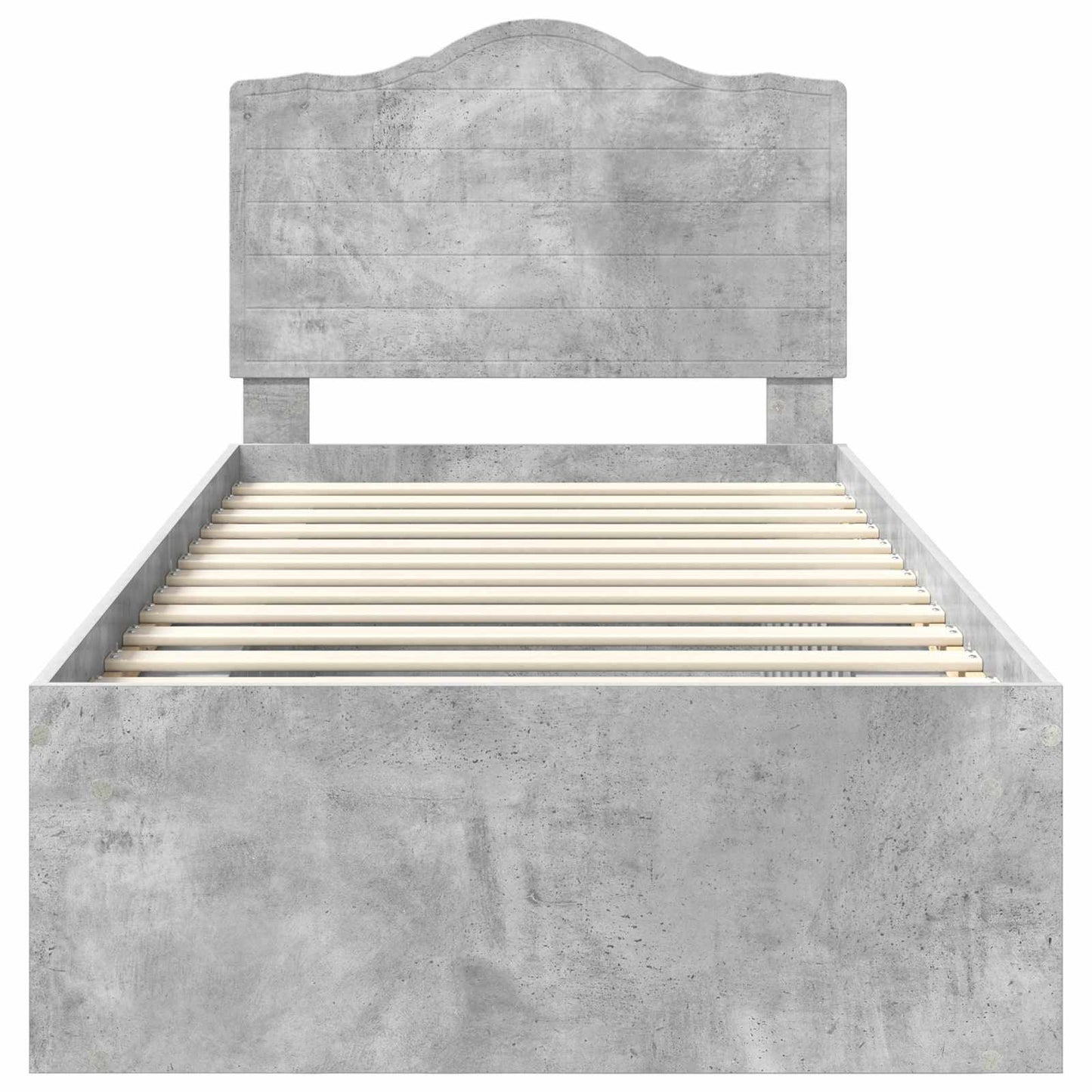 Struttura del letto Grigio Concretè 75 x 190 cm Pino massello | homemem39