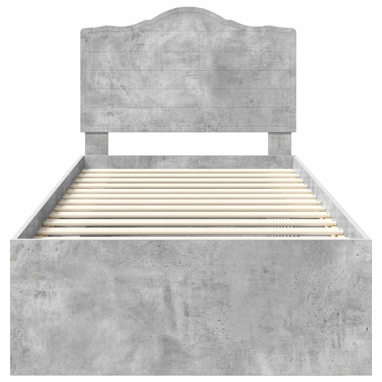 Struttura del letto Grigio Concretè 75 x 190 cm Pino massello | homemem39