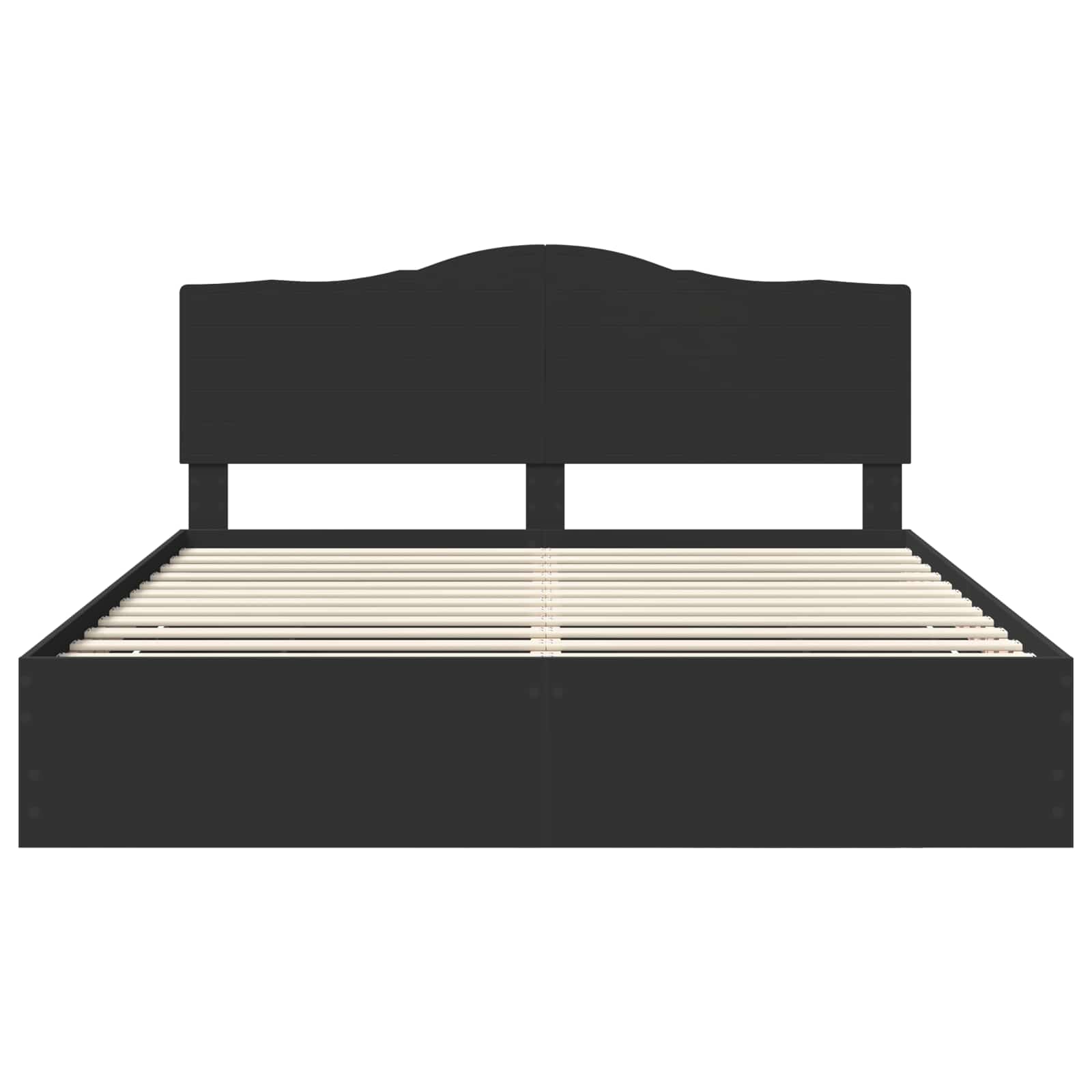 Struttura del letto Nero 200 x 200 cm Legno Ingegnerizzato | homemem39