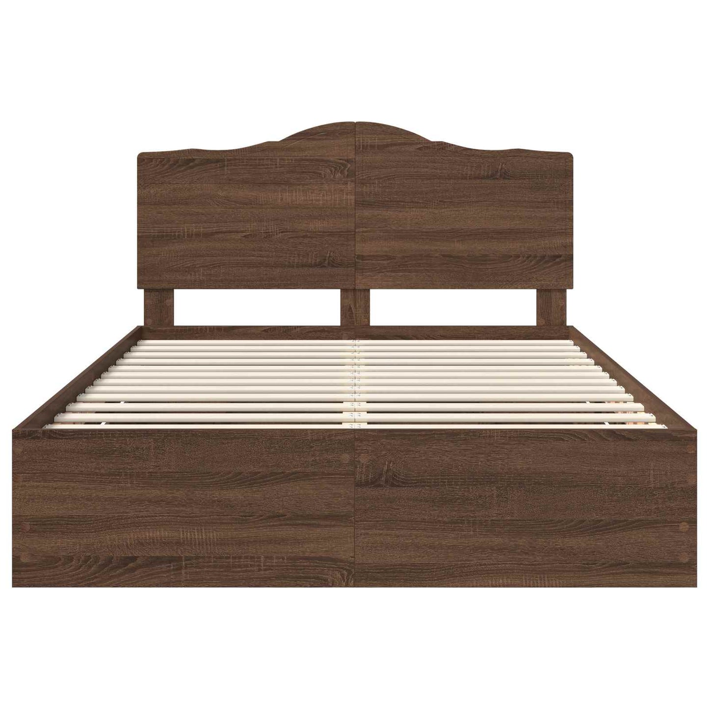 Struttura del letto con cassetto Rovere Marrone 150 x 200 cm