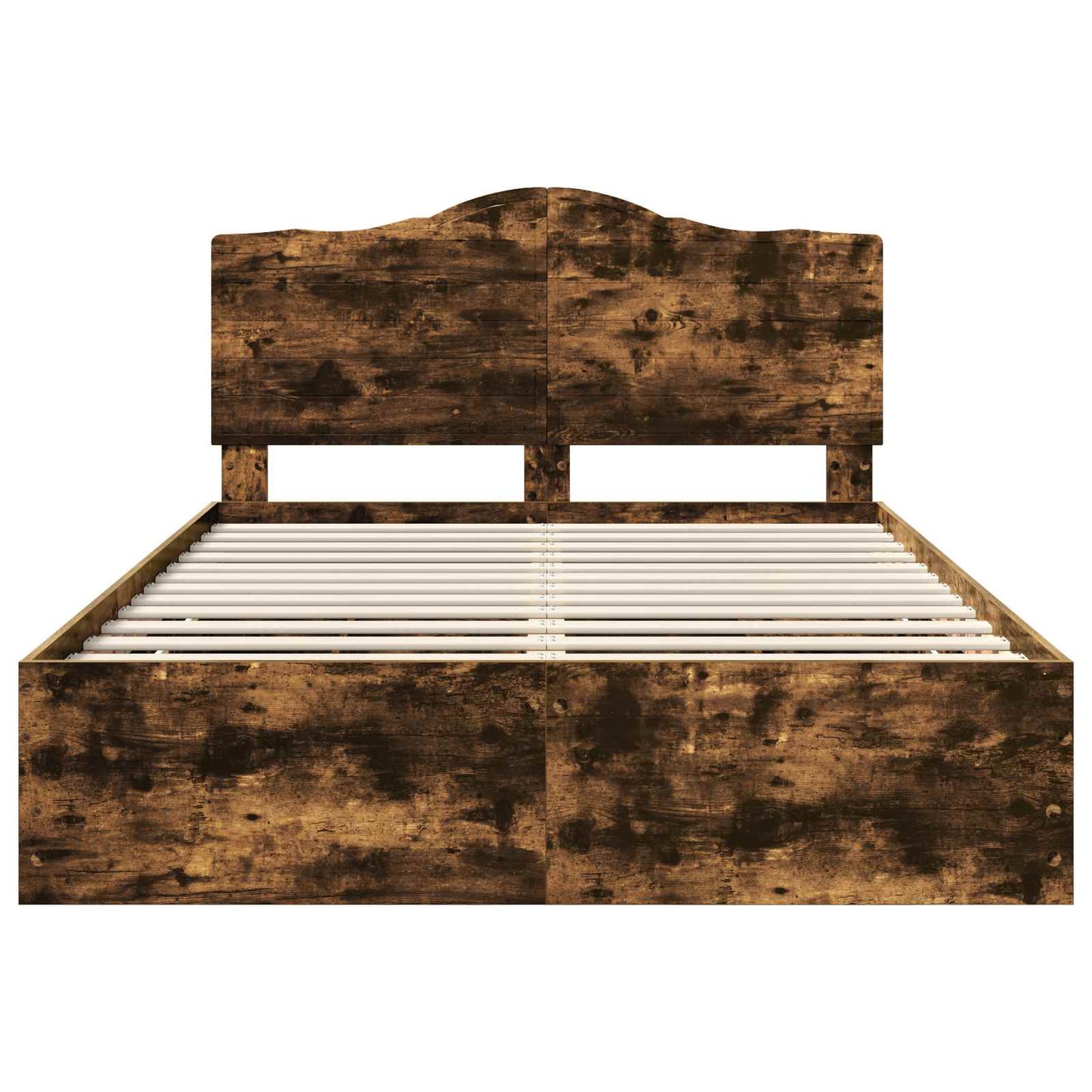 Struttura del letto con cassetto Rovere fumé 140 x 190 cm