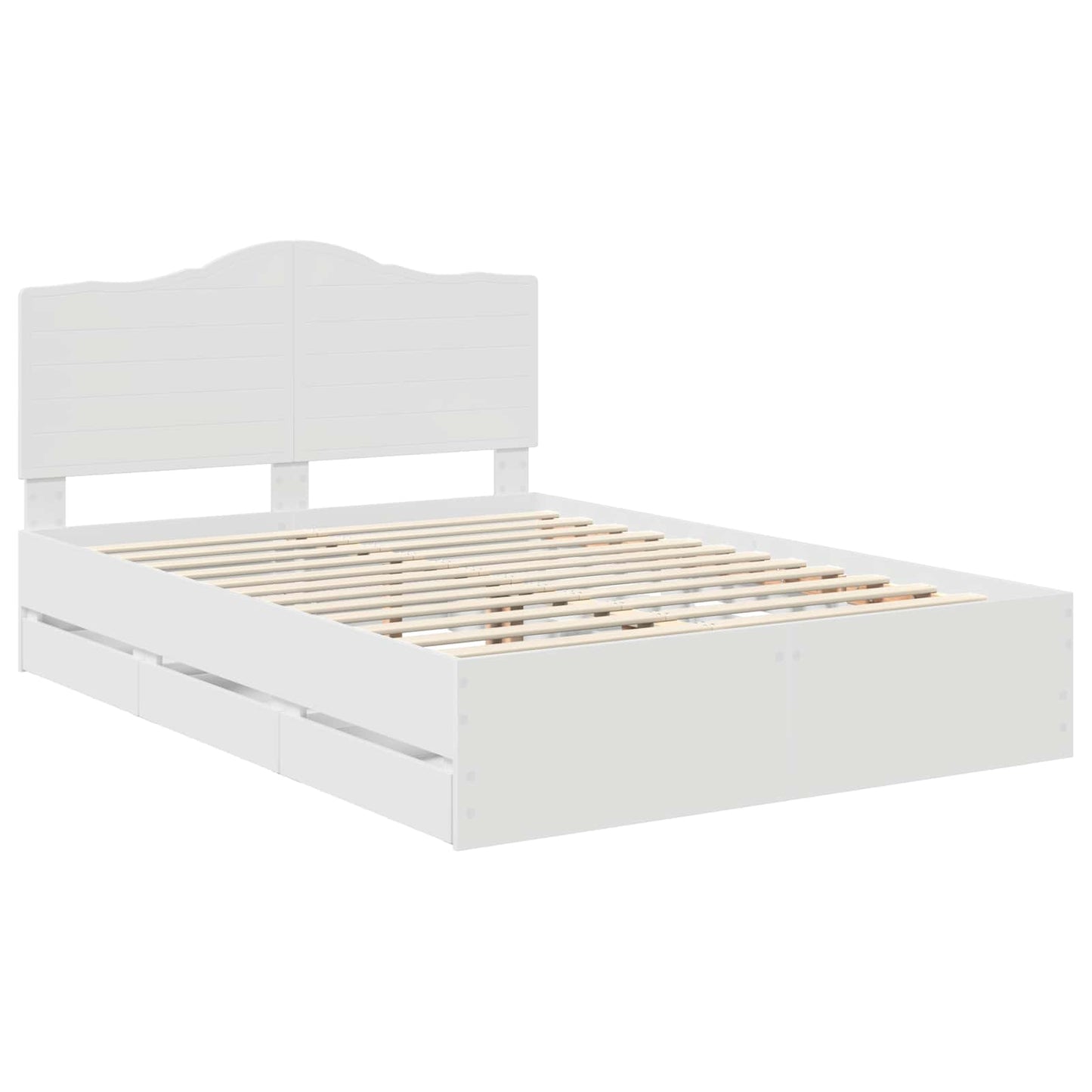 Struttura del letto Bianco 140 x 200 cm Legno Ingegnerizzato