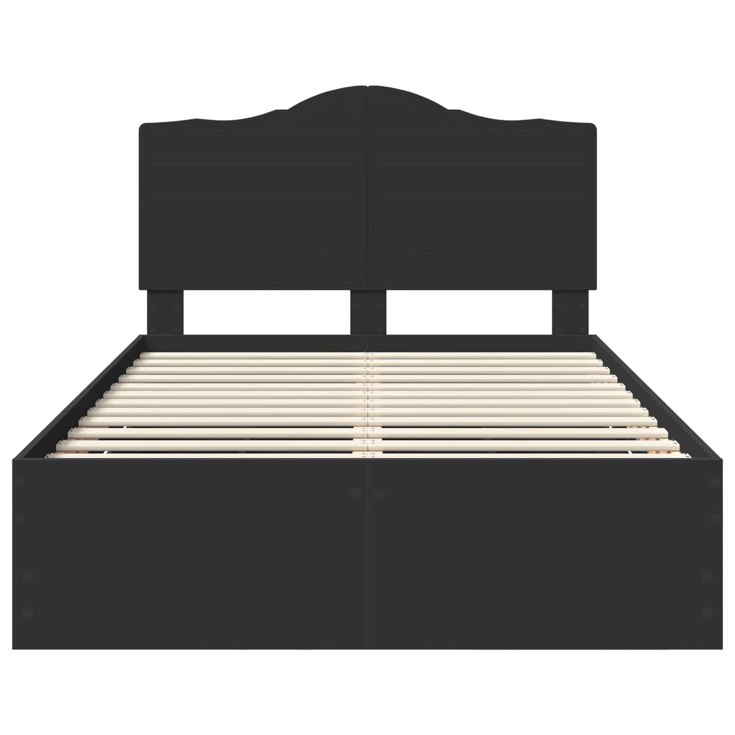 Struttura del letto Nero 135 x 190 cm Legno Ingegnerizzato