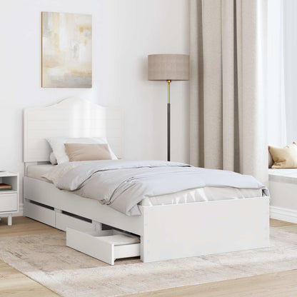 Struttura del letto Bianco 98.5 x 200 cm Legno Ingegnerizzato