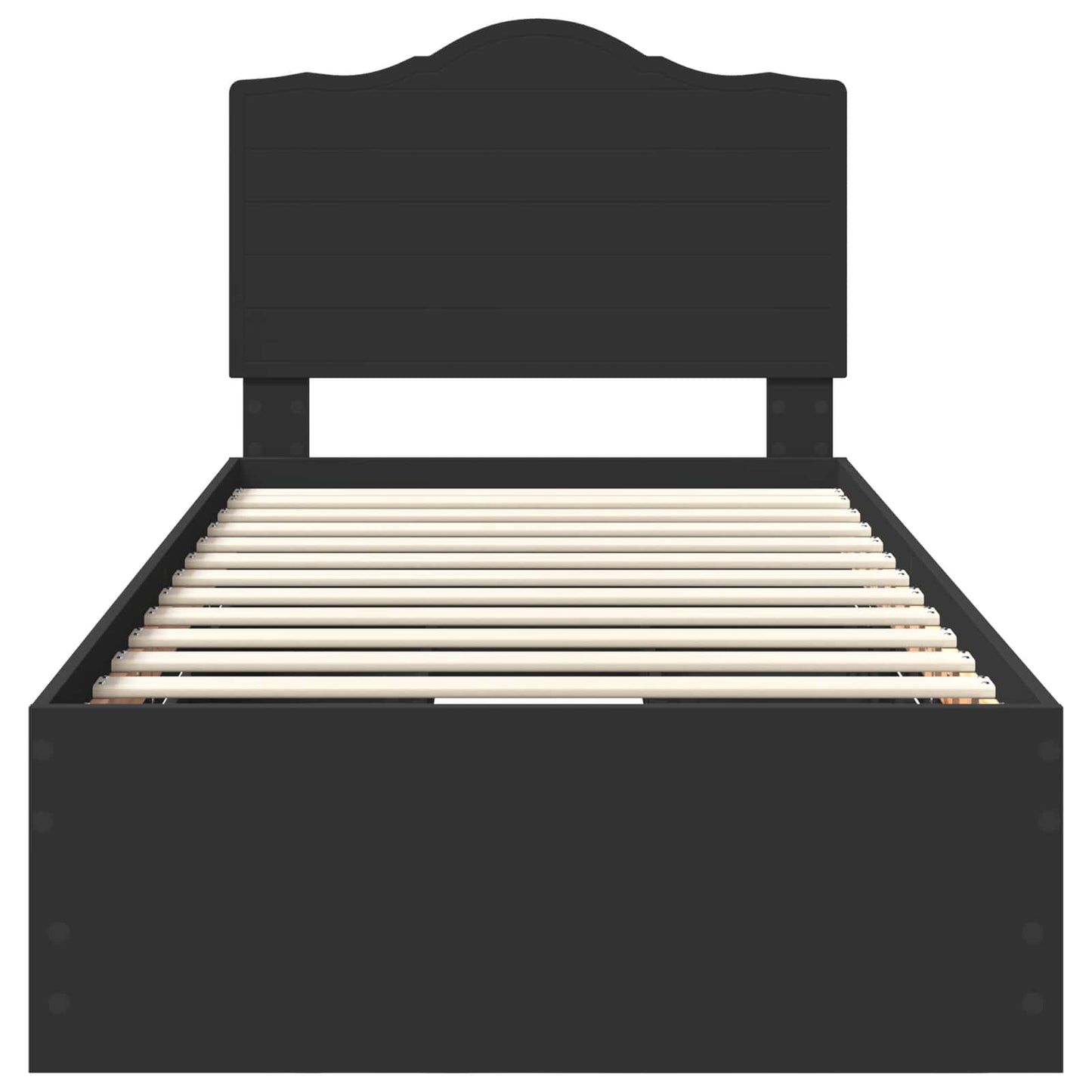 Struttura del letto Nero 90 x 200 cm Legno Ingegnerizzato