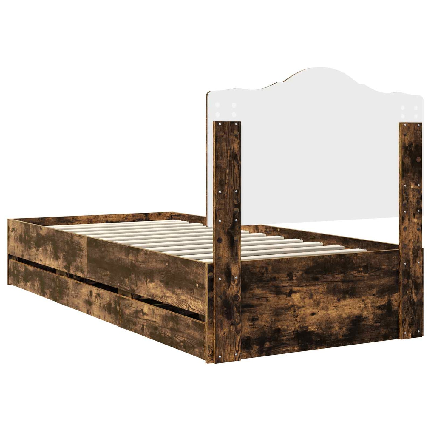 Struttura del letto con cassetto Quercia Affumicata 90 x 190 cm | homemem39