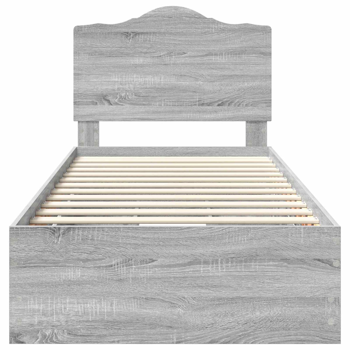 Struttura del letto con cassetto Grigio Sonoma 90 x 200 cm