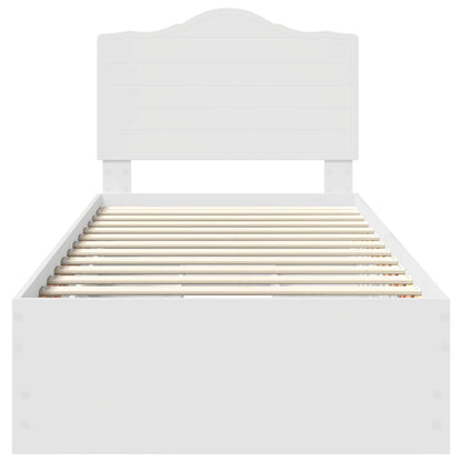 Struttura del letto Bianco 75 x 190 cm Legno Ingegnerizzato