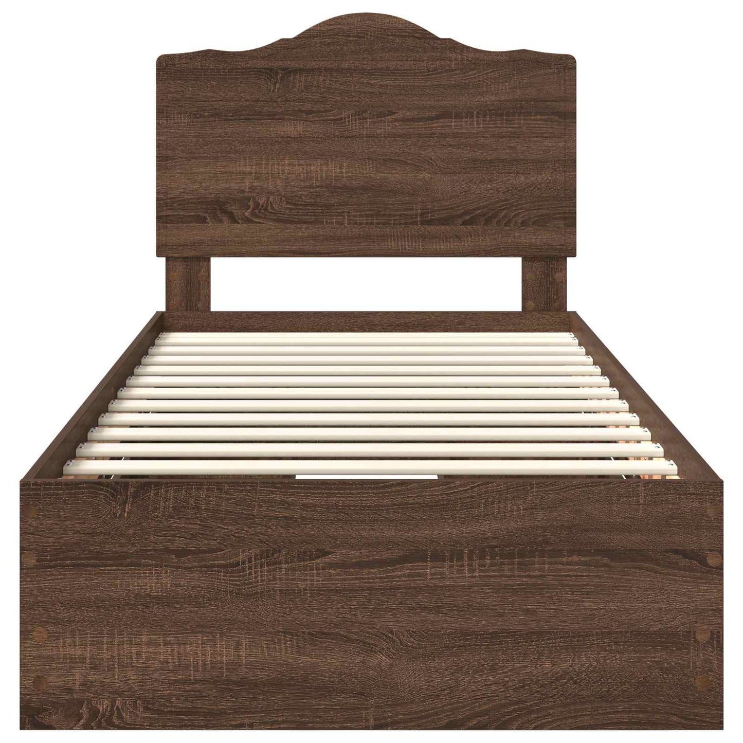 Struttura del letto con cassetto Rovere Marrone 75 x 190 cm