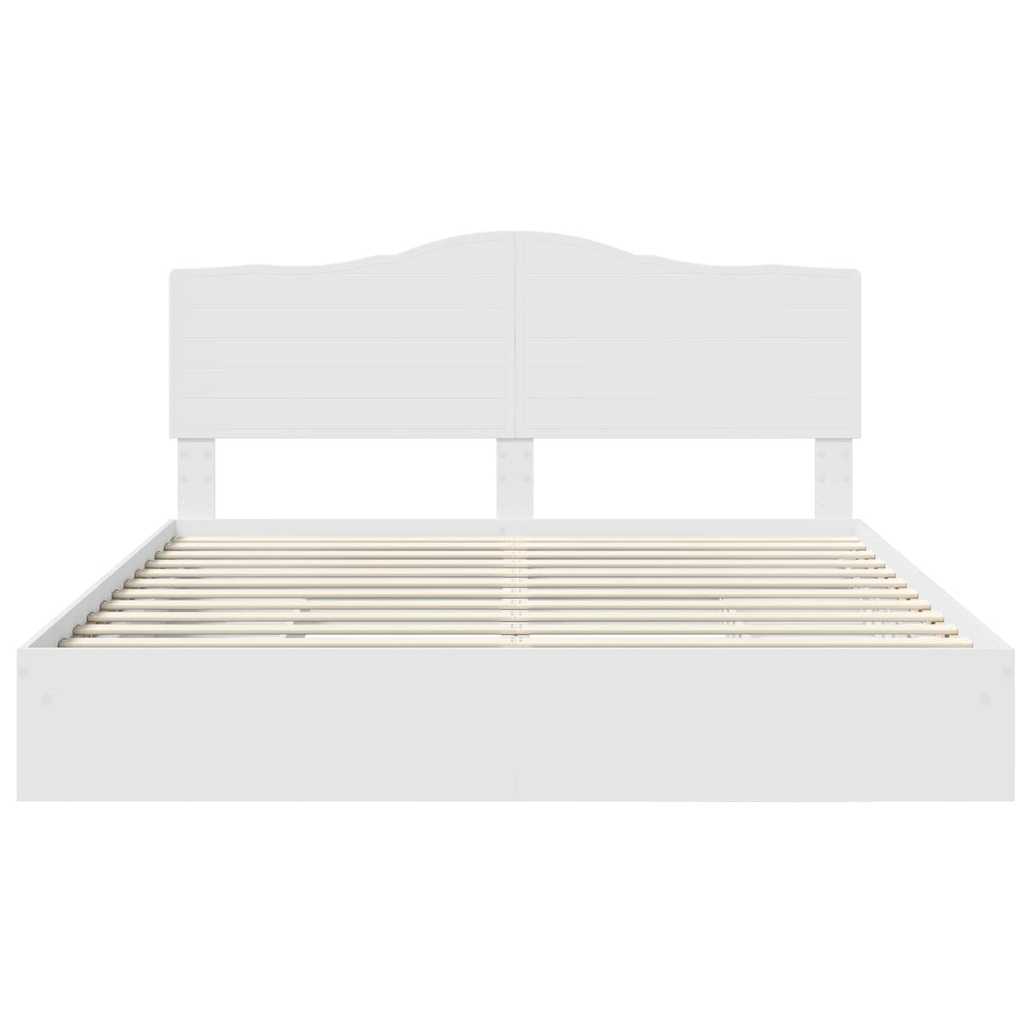 Letto con Contenitore Bianco 180 x 200 cm Legno multistrato | homemem39