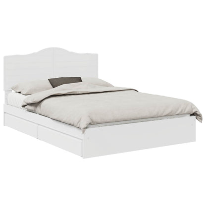 Letto con Contenitore Bianco 160 x 200 cm Legno multistrato | homemem39