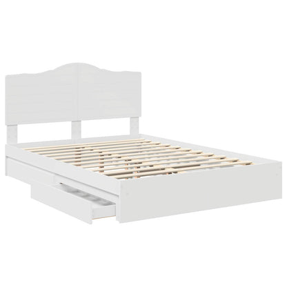 Letto con Contenitore Bianco 160 x 200 cm Legno multistrato | homemem39