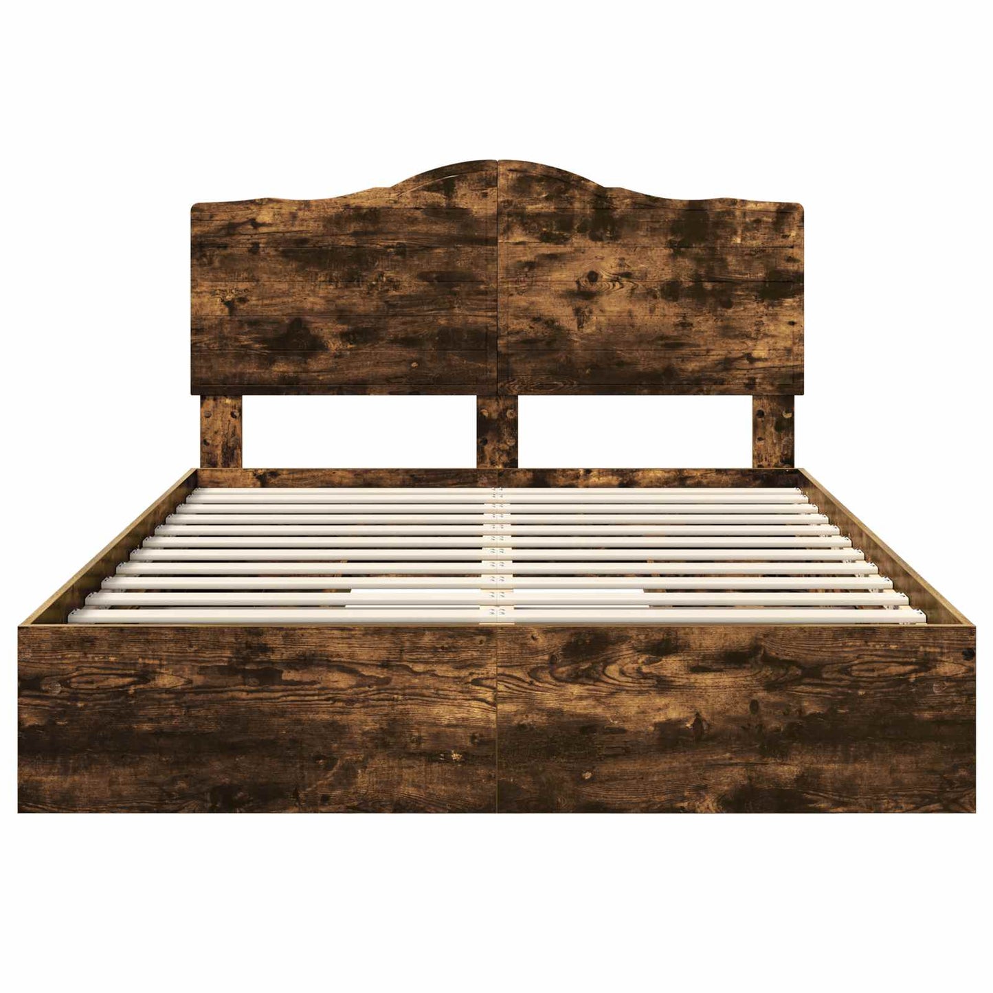 Letto con Contenitore con testiera Rovere fumé 160 x 200 cm | homemem39