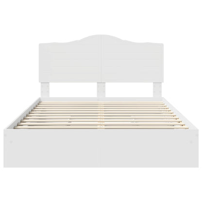 Letto con Contenitore Bianco 140 x 200 cm Legno multistrato | homemem39