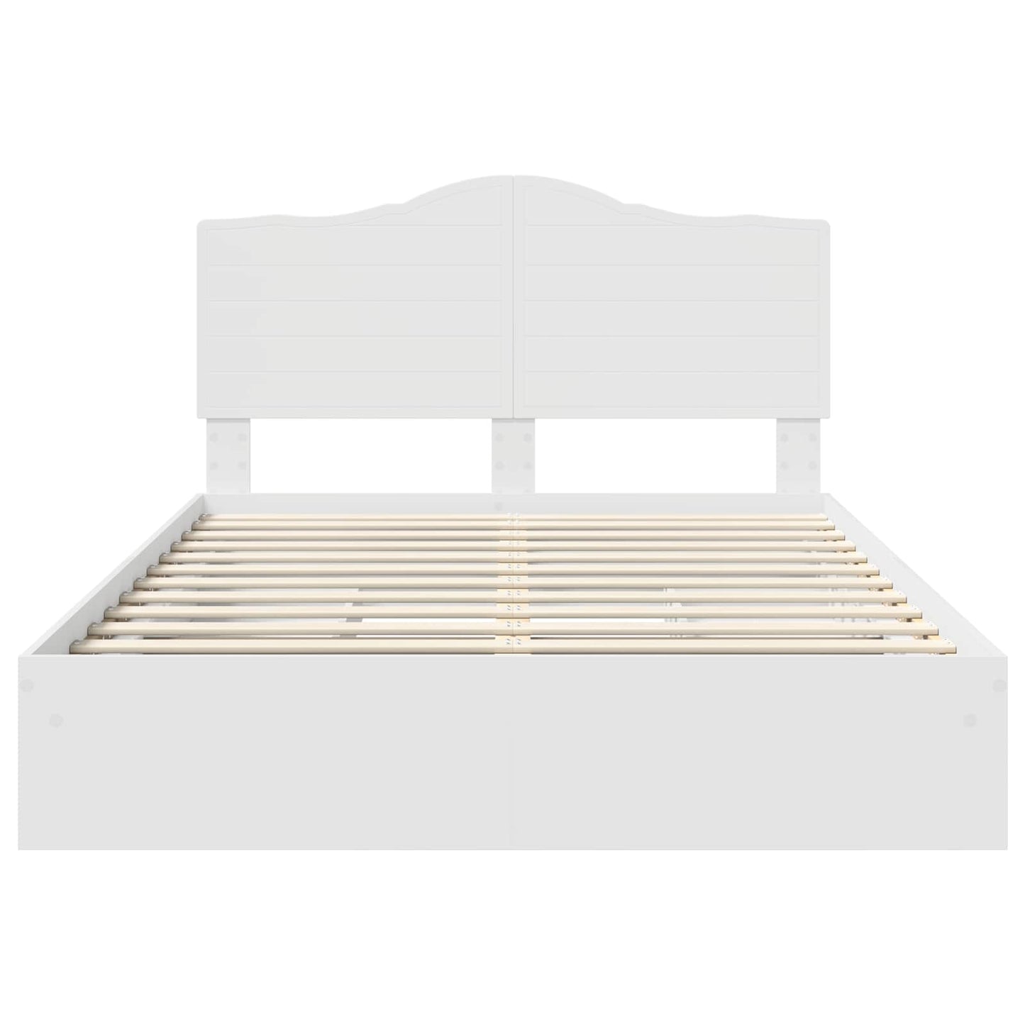 Letto con Contenitore Bianco 140 x 190 cm Legno multistrato | homemem39