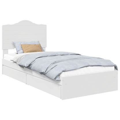 Letto con Contenitore Bianco 90 x 200 cm Legno multistrato | homemem39
