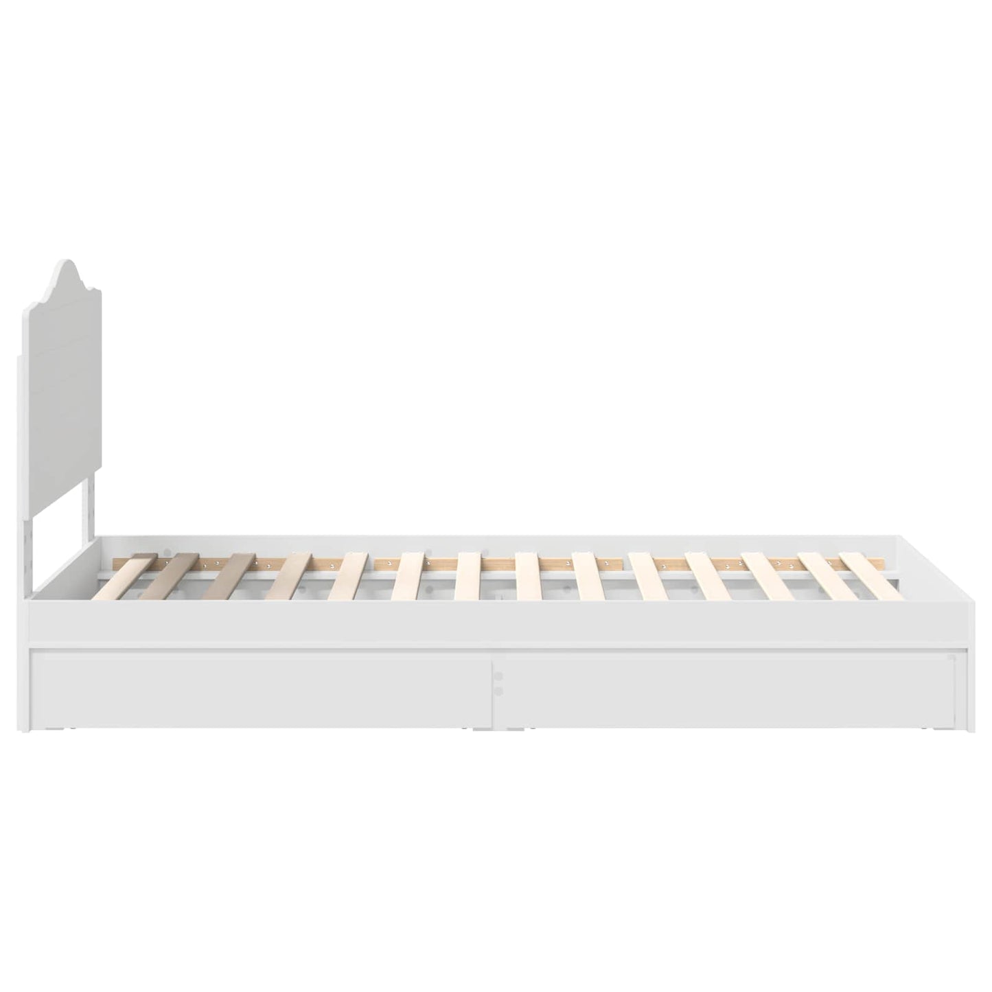 Letto con Contenitore Bianco 90 x 200 cm Legno multistrato | homemem39