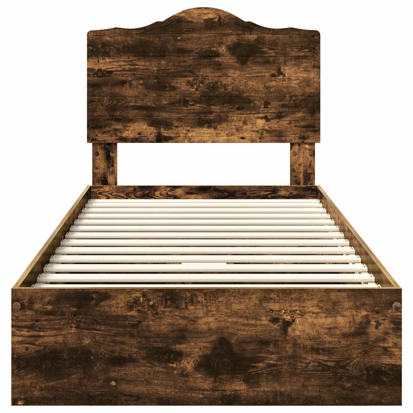 Letto con Contenitore Rovere fumé 90 x 200 cm Legno multistrato | homemem39