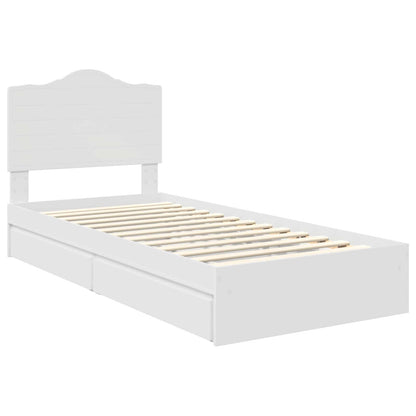 Letto con Contenitore Bianco 70 x 190 cm Legno multistrato | homemem39