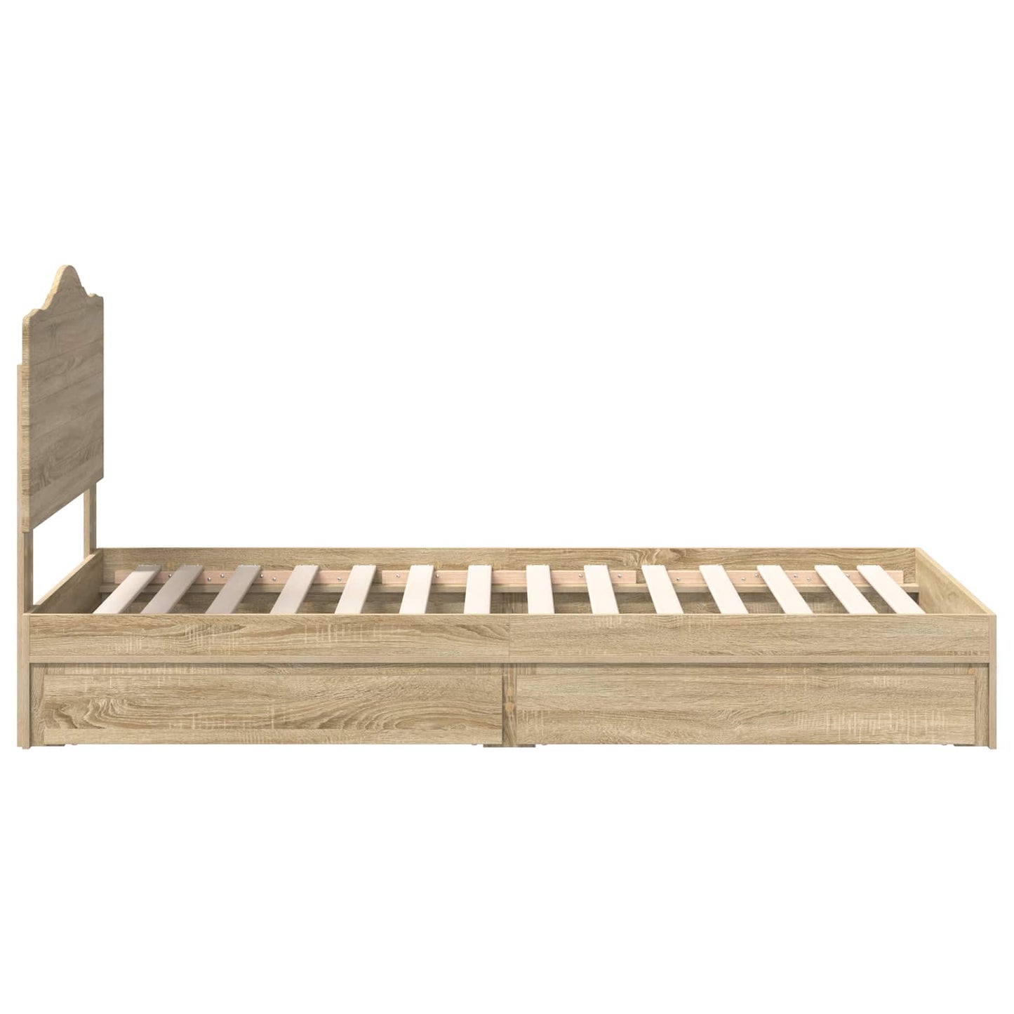 Letto con Contenitore con cassetto Rovere Sonoma 70 x 190 cm | homemem39