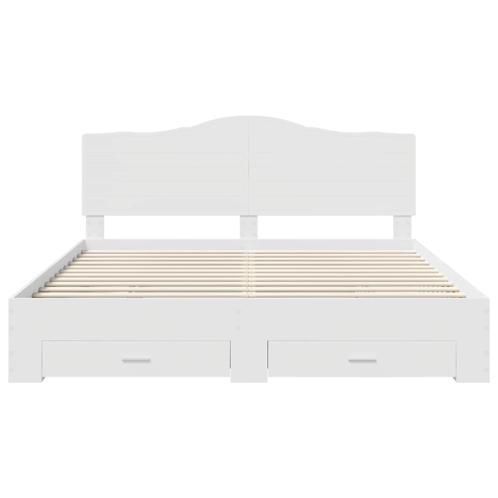 Struttura del letto Bianco 180 x 200 cm Legno multistrato | homemem39
