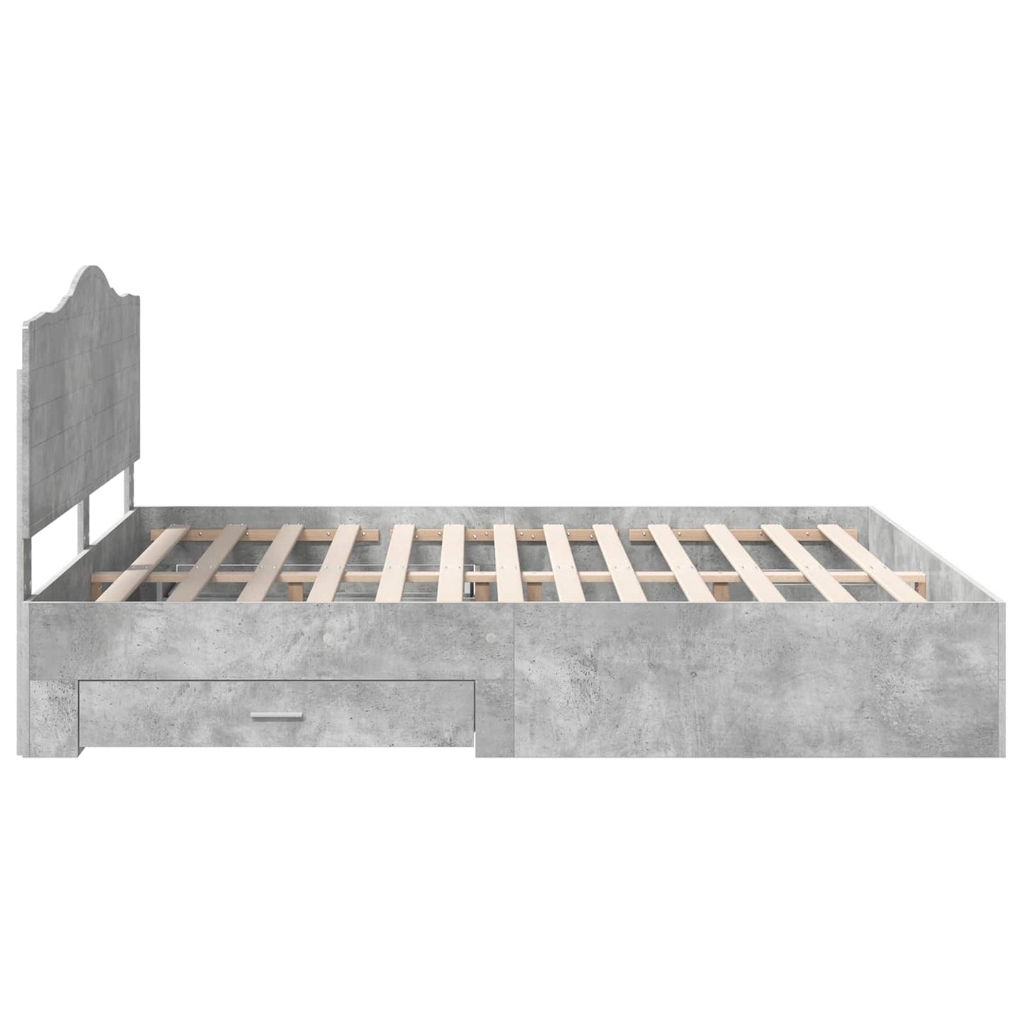 Struttura del letto con testiera Grigio cemento 180 x 200 cm | homemem39