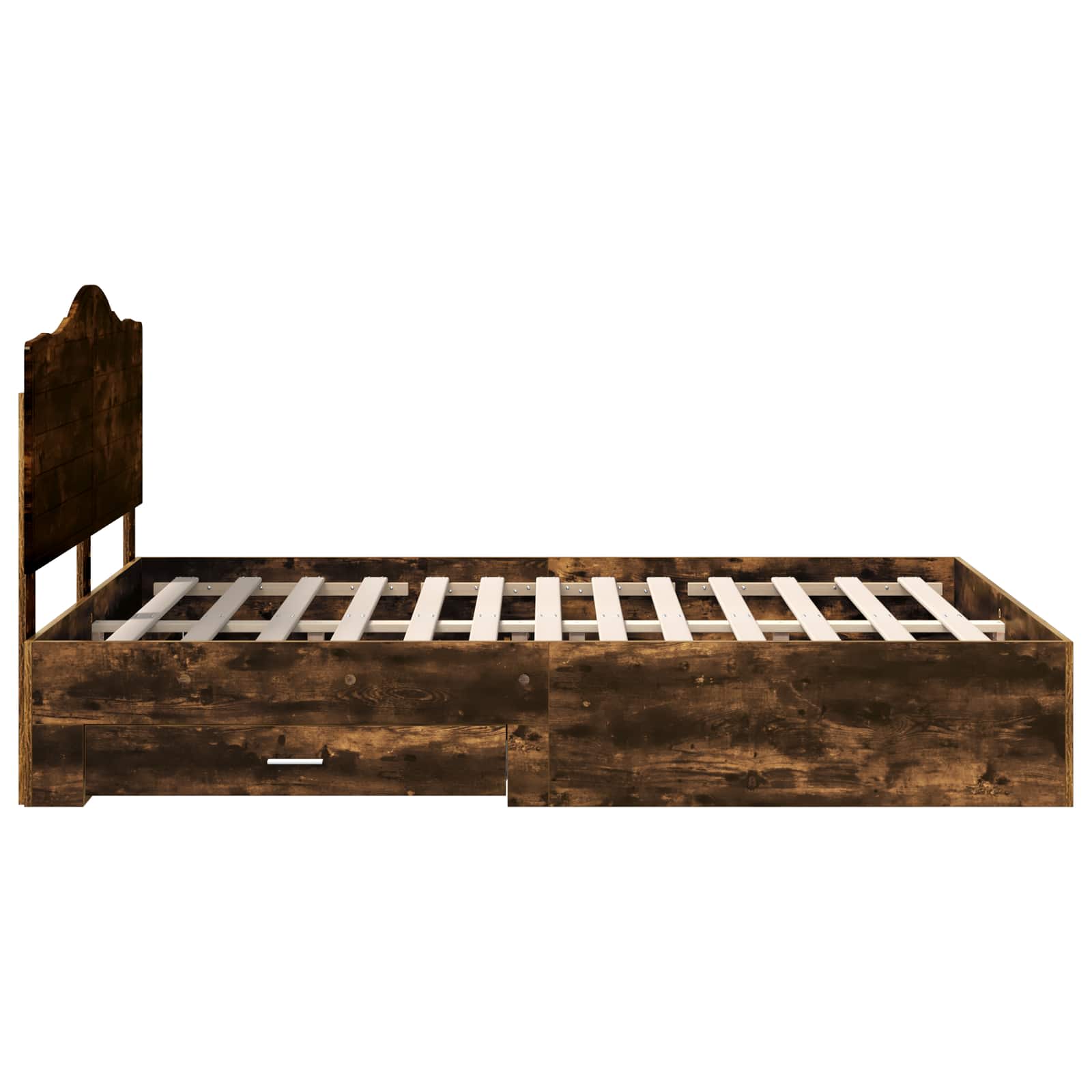 Struttura del letto Rovere fumé 150 x 200 cm Legno multistrato | homemem39