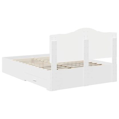 Struttura del letto Bianco 140 x 200 cm Legno multistrato | homemem39