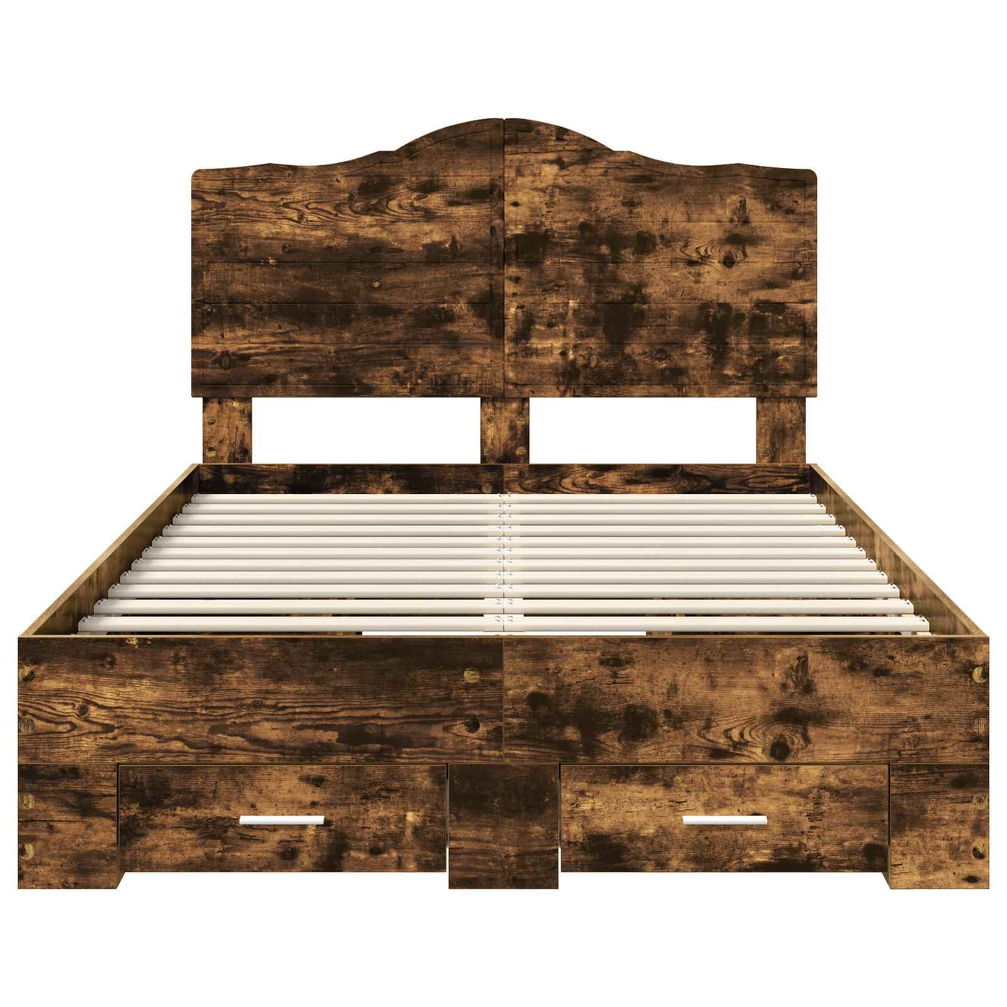 Struttura del letto Rovere fumé 135 x 190 cm Legno multistrato | homemem39