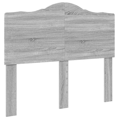 Struttura del letto con testiera Grigio Sonoma 135 x 190 cm | homemem39