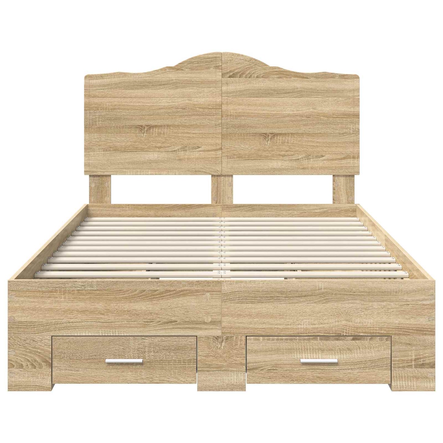Struttura del letto con testiera Rovere Sonoma 120 x 200 cm | homemem39