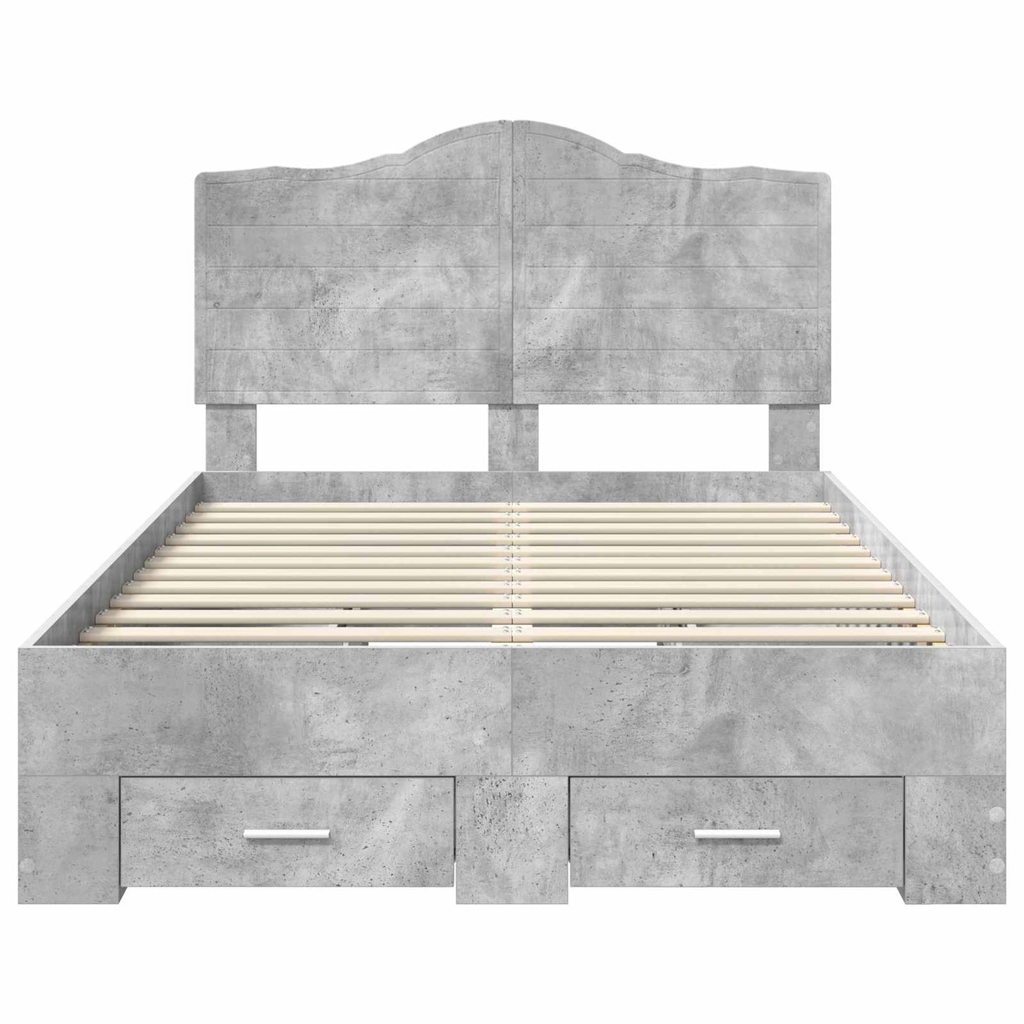Struttura del letto con testiera Grigio cemento 120 x 190 cm | homemem39