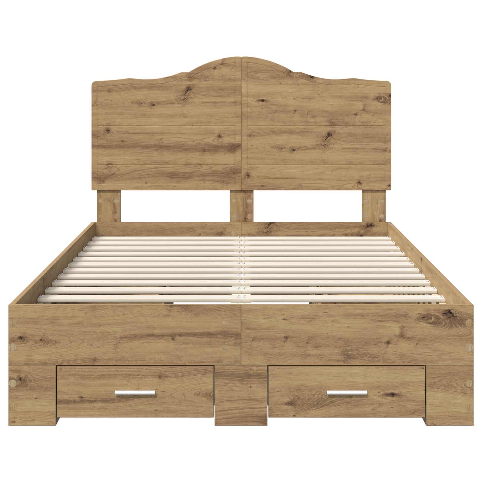 Struttura del letto Rovere artigianale 120 x 190 cm | homemem39