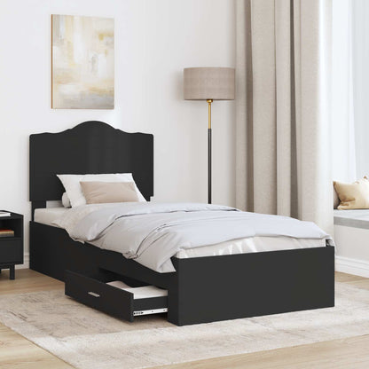 Struttura del letto Nero 100 x 200 cm Legno multistrato | homemem39