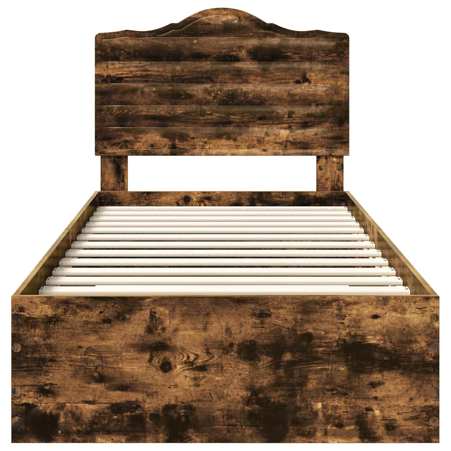 Struttura del letto Rovere fumé 100 x 200 cm Legno multistrato | homemem39