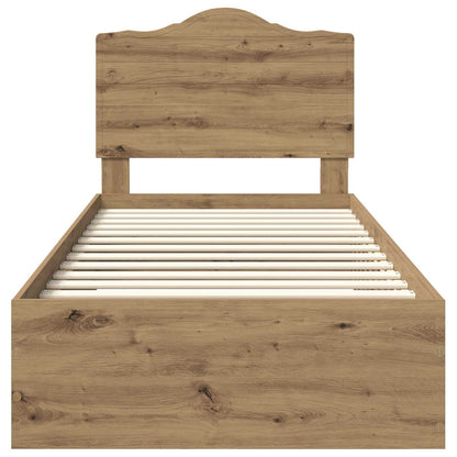 Struttura del letto Rovere artigianale 100 x 200 cm | homemem39