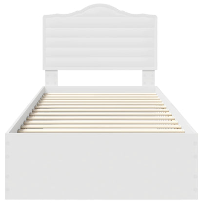 Struttura del letto Bianco 90 x 190 cm Legno multistrato | homemem39
