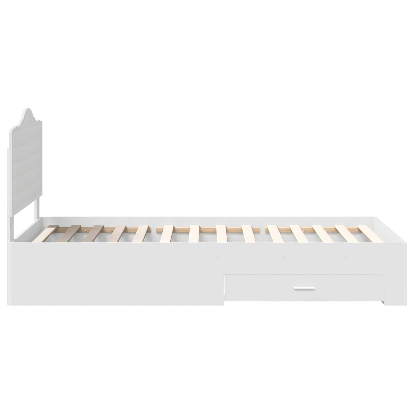 Struttura del letto Bianco 90 x 190 cm Legno multistrato | homemem39