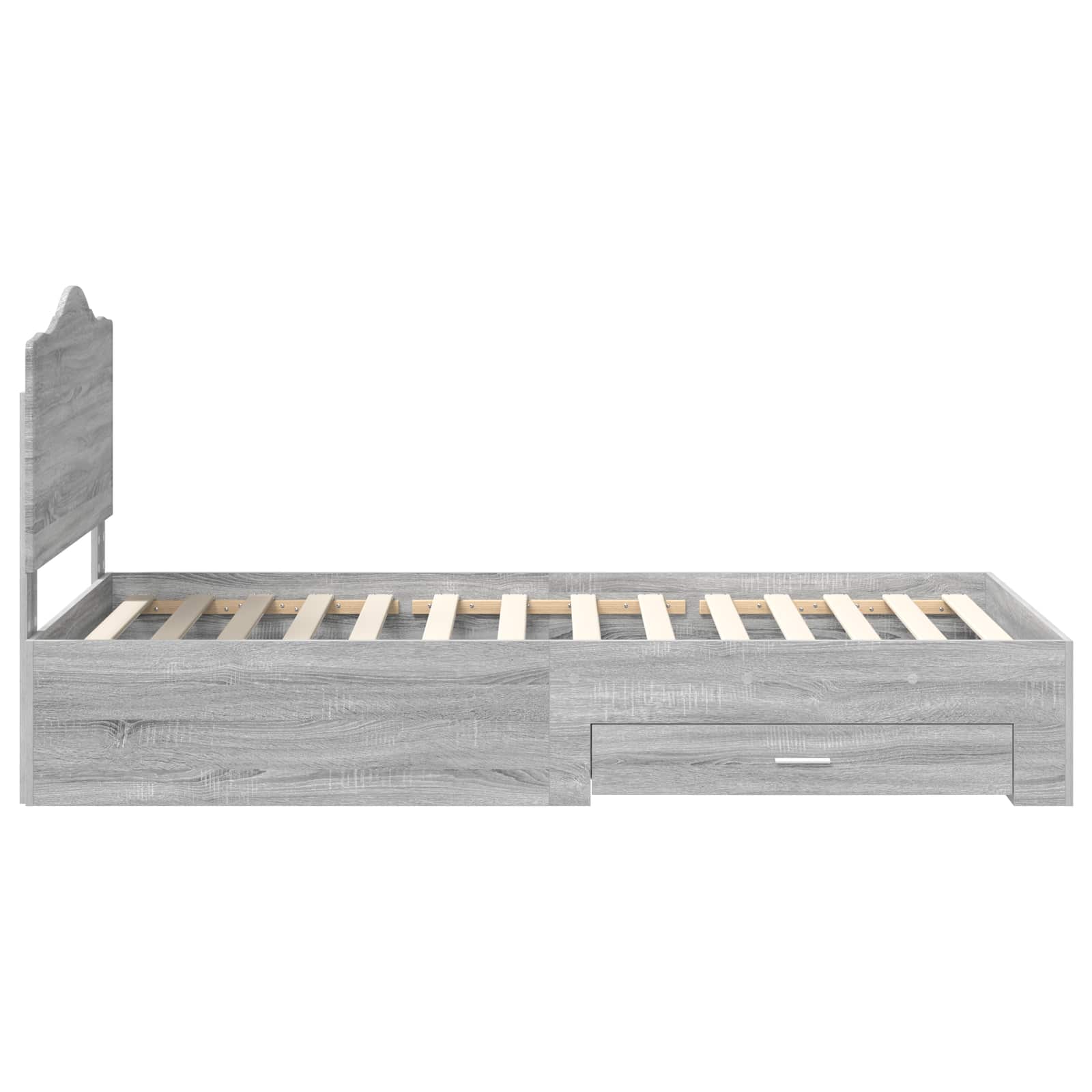 Struttura del letto Grigio Sonoma 75 x 190 cm Legno multistrato | homemem39