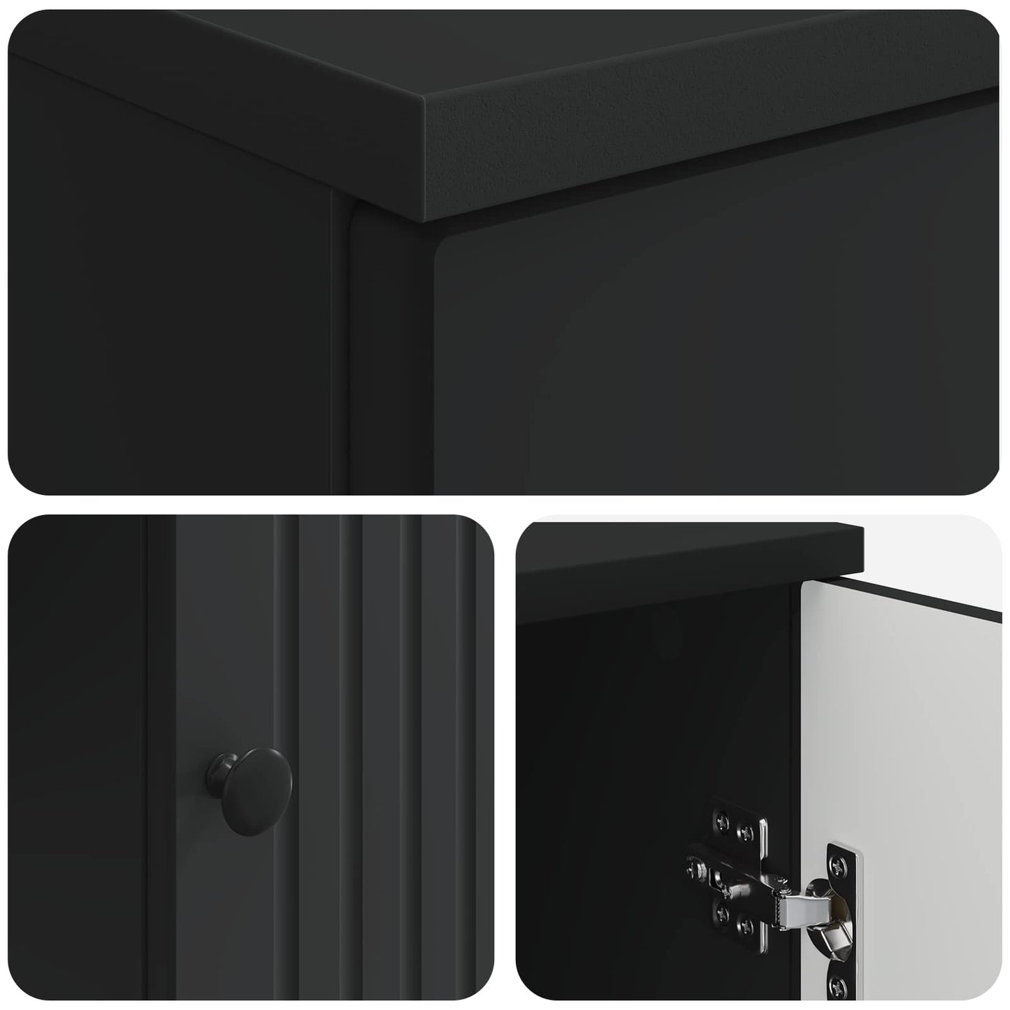 Scrivania Nero 142,5 x 50 x 75 cm Legno ingegnerizzato | homemem39